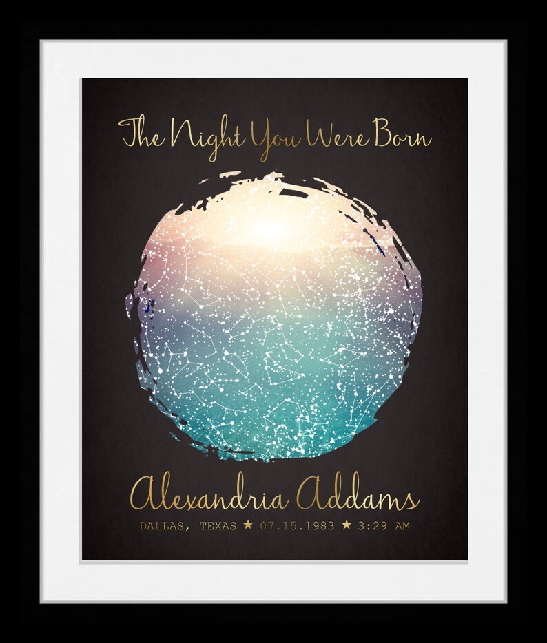 Personalised STAR MAP MUM/MOTHER/MUMMY greeting card /new