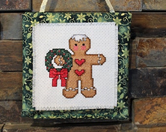 Gingerbread Man Cross Stitch