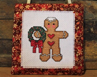 Cross-Stitch Gingerbread Man Ornament