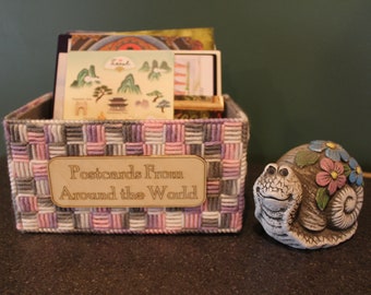 Personalized Postcard Storage Box