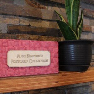 Boîte de rangement personnalisée pour cartes postales