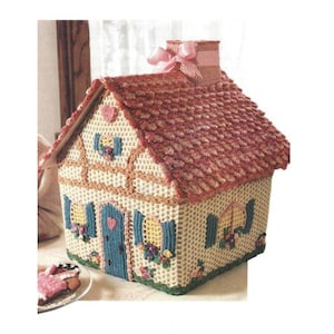 Crochet Gingerbread House Pattern PDF Instant Digital Download Fairy House Homemade Holiday Decor Plush Christmas Cottage