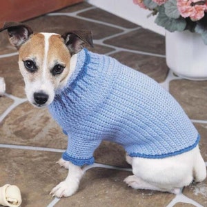Crochet Dog Sweater Pattern Canine Comfort Sweater for Dogs PDF Instant Digital Download Dog Clothes Animal Shirts Small Dog Sweater 13.5" L