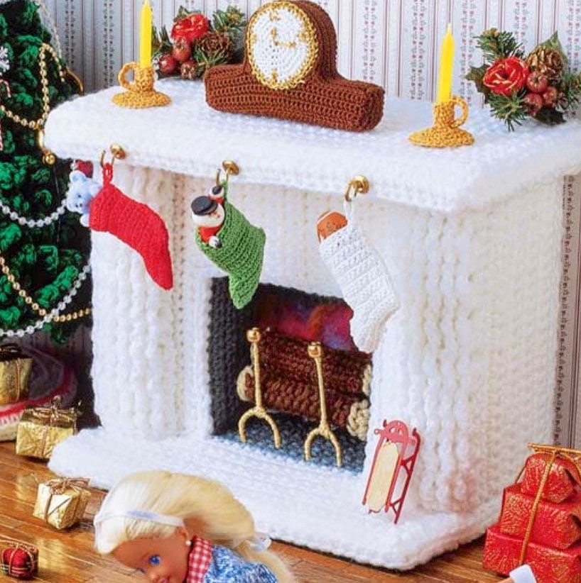 Christmas Crochet Kits Crochet Craft Set for Fireplaces Christmas Gift Gift