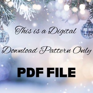 Peut inclure: Un mod&egrave;le de t&eacute;l&eacute;chargement num&eacute;rique pour un fichier PDF. L'image pr&eacute;sente un arri&egrave;re-plan d'hiver enneig&eacute; avec des lumi&egrave;res scintillantes et une boule disco argent&eacute;e.