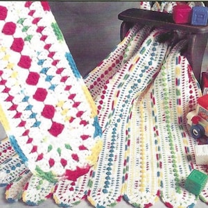 Mile a Minute Crochet Pattern Lollipop Baby Afghan PDF Instant Digital Download Colorful Stroller Throw Blanket Baby Shower Gift Home Decor