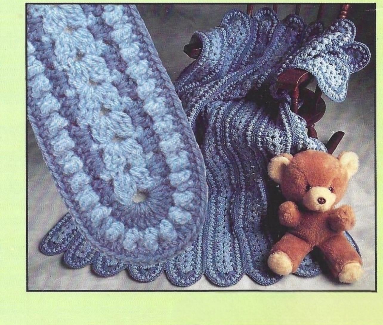 Mile a Minute Crochet Pattern Cowboy Denim Afghan Blanket PDF Instant Digital Download Quick Easy Crochet Pattern Stroller Cover Home Decor