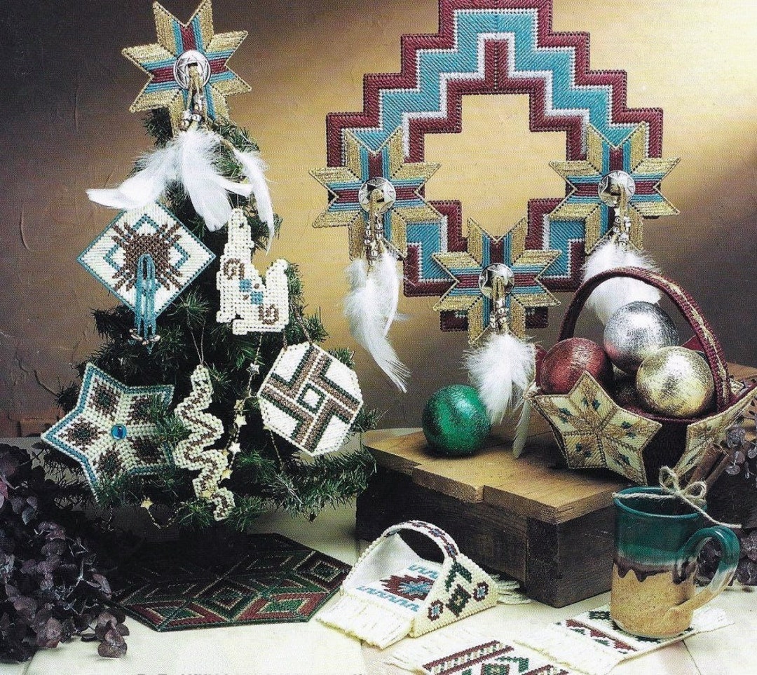 Plastic Canvas Pattern Southwestern Christmas Decor Set PDF Instant ...