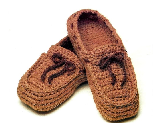 Vintage Crochet Pattern Mens Moccasin Slippers PDF Instant Digital Download Retro Moccasin House Shoes for Women Slipper Shoes Gift Idea Etsy Canada
