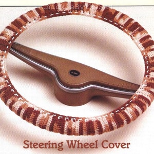 Retro Crochet Steering Wheel Cover Pattern: Quick & Easy Boho Style (PDF Digital Download)