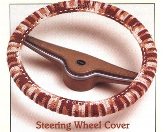 Retro Crochet Steering Wheel Cover Pattern: Quick & Easy Boho Style (PDF Digital Download)
