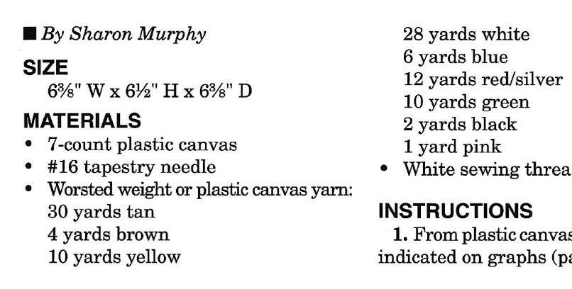 Plastic Canvas Pattern Gingerbread House PDF Instant Digital Etsy