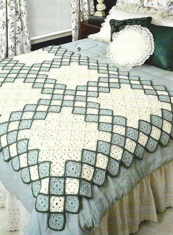 38 Beautiful Crochet Quilt Patterns You Will Want to Make 37 Vintage Crochet Quilt Pattern Granny Square Afghan