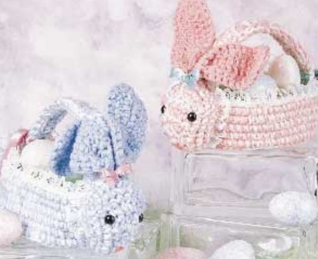Crochet Easter Baskets Pattern for Kids PDF Instant Digital Download ...