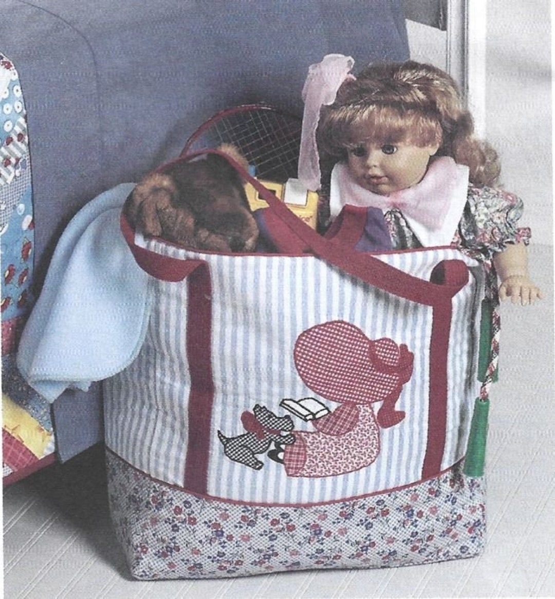 Sue and Scottie Tote Bag Pattern Instant Digital Download