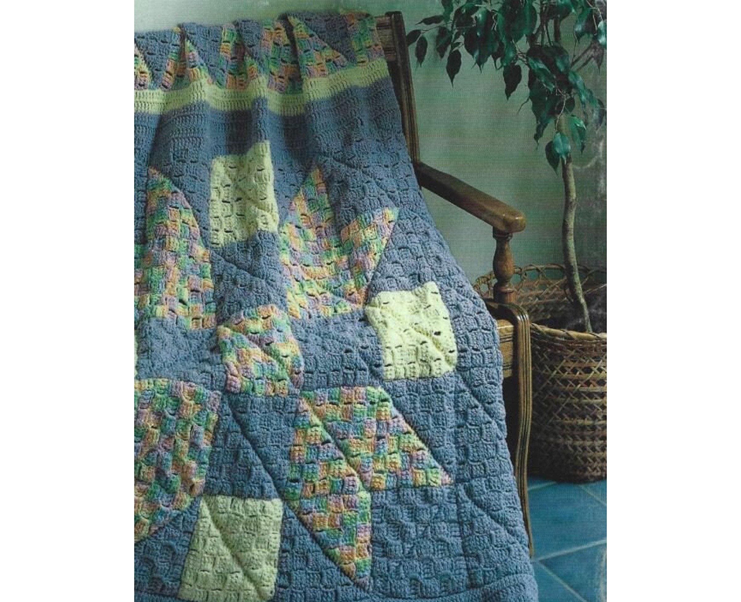 38 Beautiful Crochet Quilt Patterns You Will Want to Make 32 Vintage Crochet Quilt Pattern Lone Star Afghan