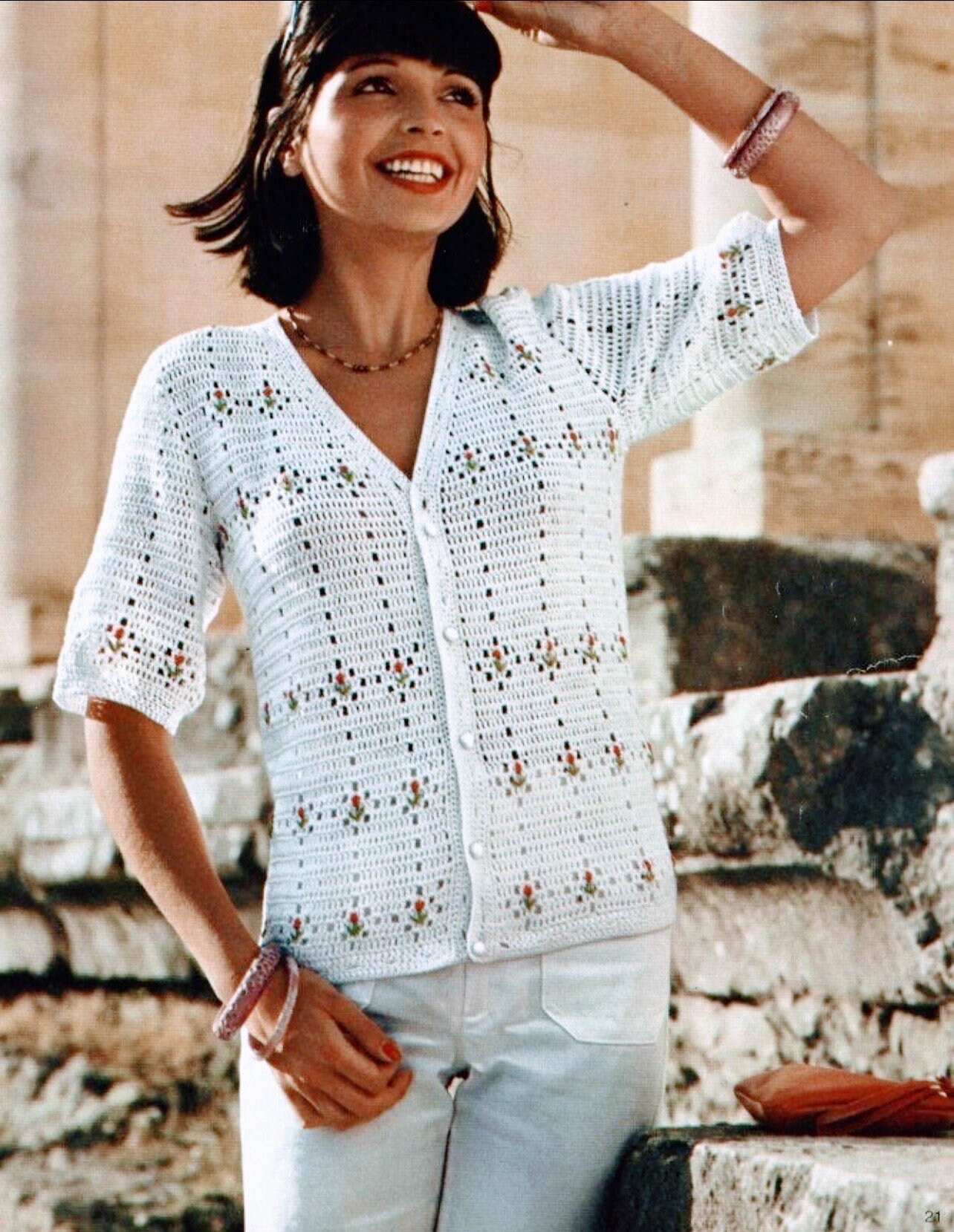 トップス howdy. flower crochet cardigan トップス howdy. flower crochet cardigan flower crochet cardigan