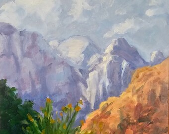 Zions National Park, Original Oil Painting