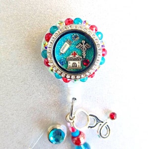 Medical Floating locket Badge reel