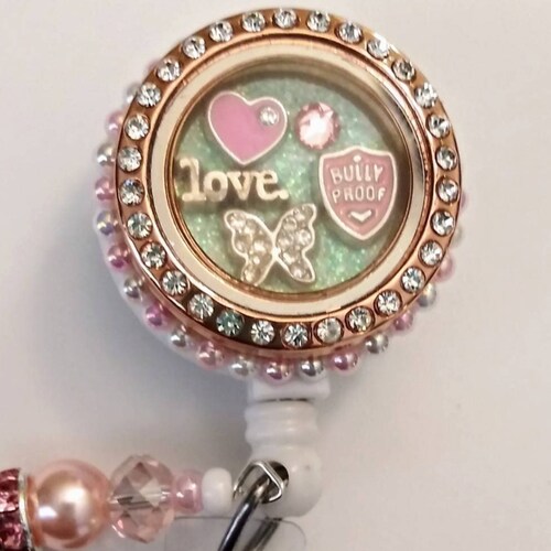 Floating Locket Badge Reels - Etsy
