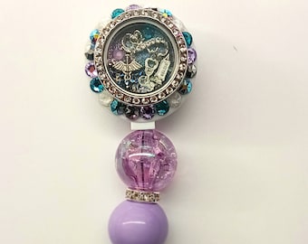 Nurse / Colorful / Medical retractable ID/ floating locket/ ID badge holder