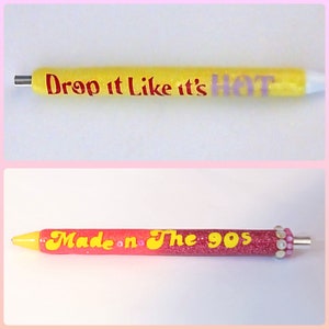 90&#39;s theme expoy pens/glitter pens
