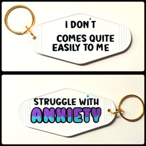 Anxiety keychain