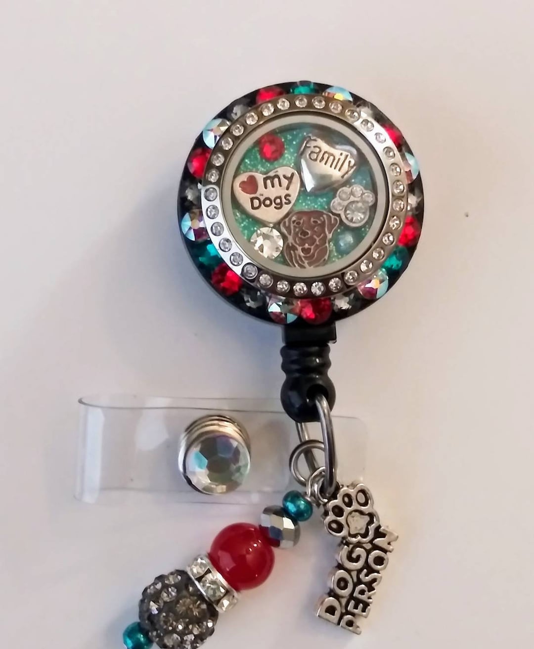 Dog Floating Locket Badge Reels - Etsy