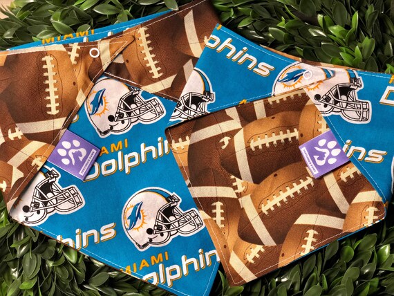 miami dolphins dog bandana