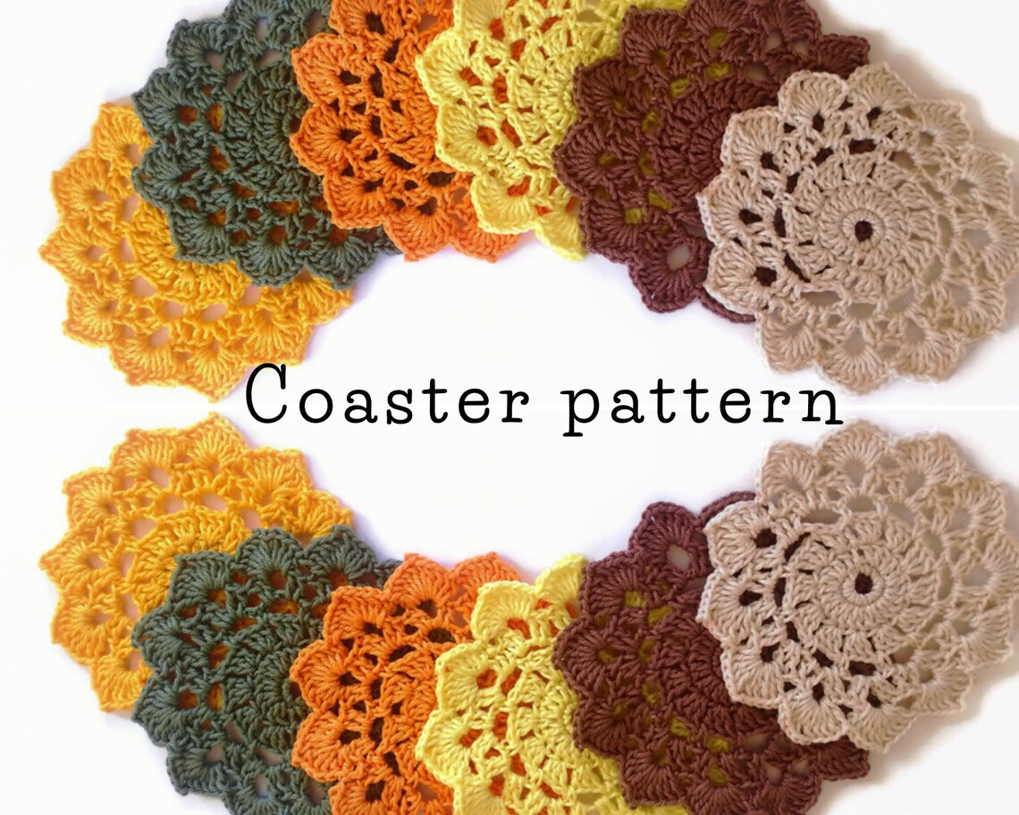 Patterncrochet Coaster/ Doily Patternpdf Instant Download Etsy