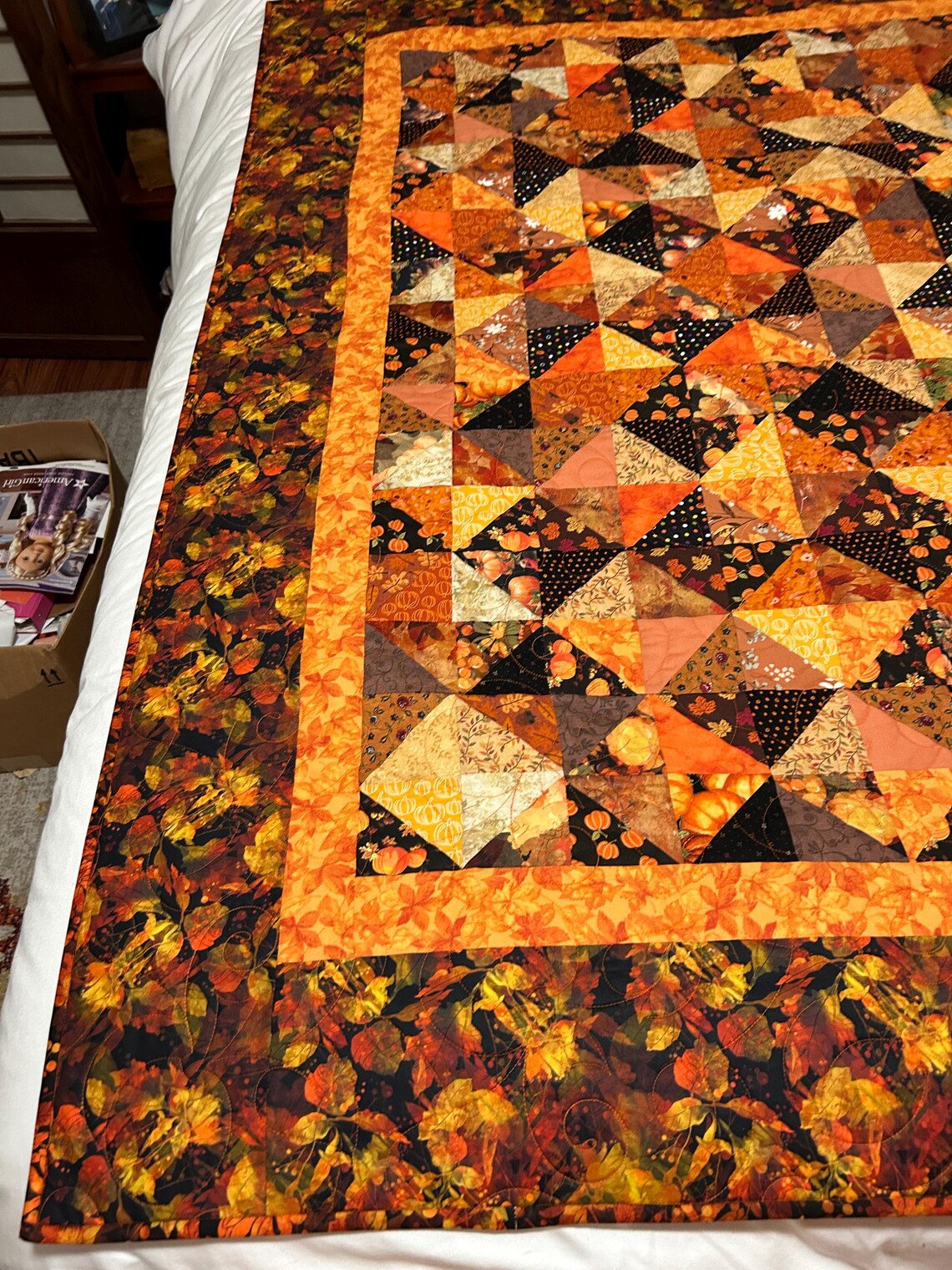 Autumn Lap Quilt - Etsy