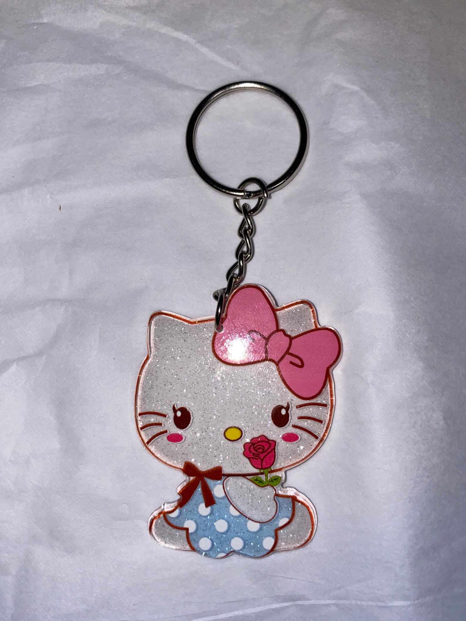 Hello Kitty Keychain Etsy