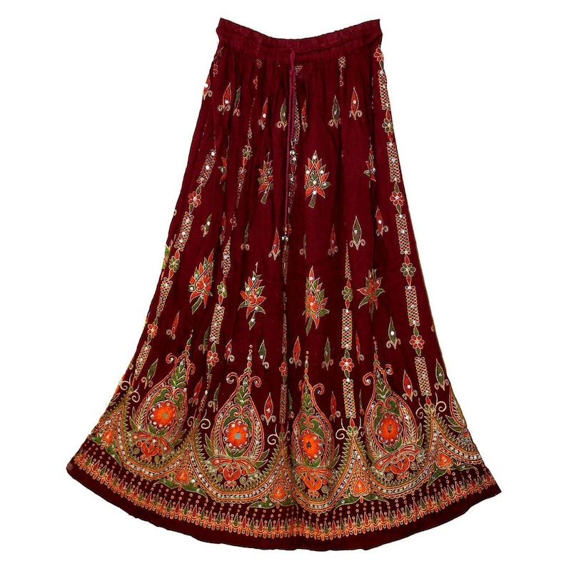 Yellow and Green Skirt -Top Ethnic Set