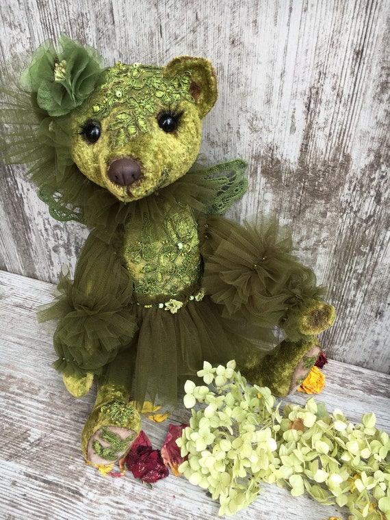 teddy bear with butterfly