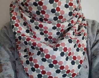 Fleece and coton scarf / Echarpe polaire et coton