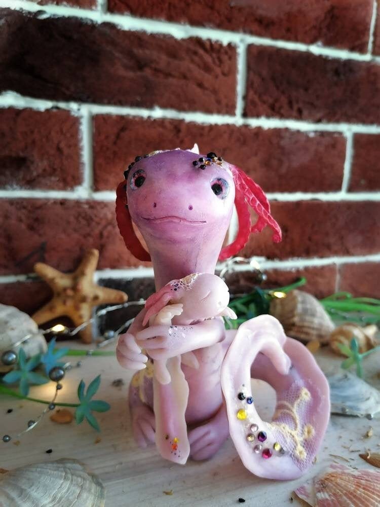 Pink Axolotl For Sale Buy Axolotl Online Cheap Pink Etsy