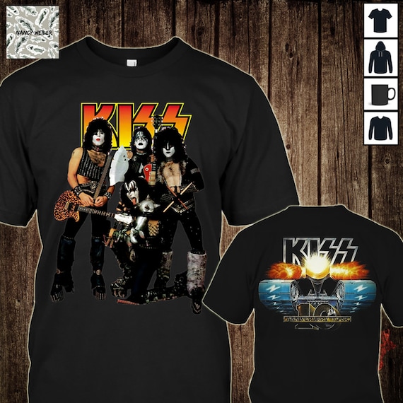 Vintage Kiss Rock Band Tshirt Kiss Band Shirt Gift for Fan Etsy