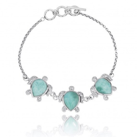 Sterling Silver Genuine Peridot and Light Swiss Blue Topaz Turtle Starfish Necklace Sterling Silver Genuine Peridot and Light Swiss Blue Topaz Turtle Starfish Necklace