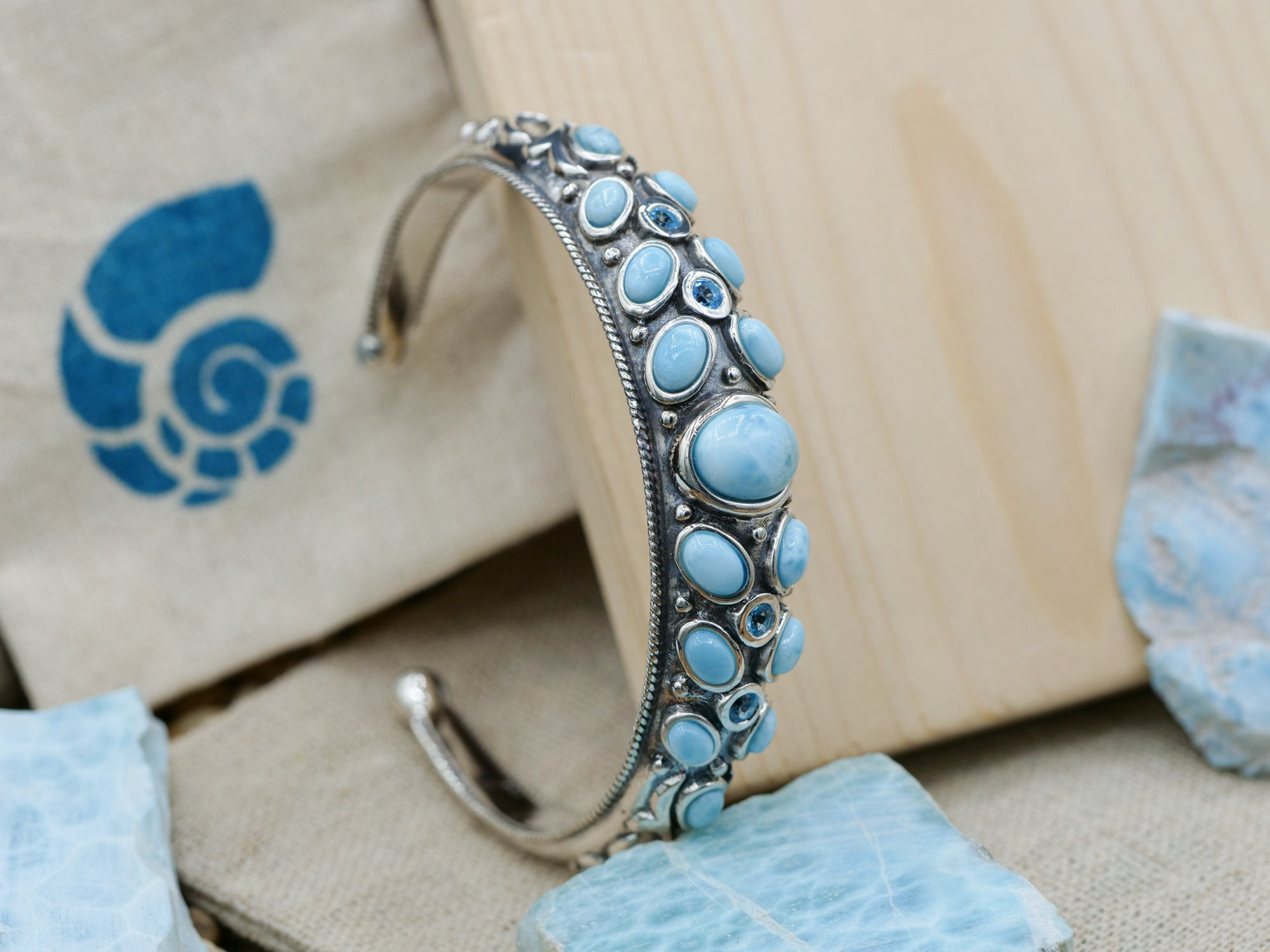 ラリマー★デザインブレス ラリマーデザインブレスレット | TBSショッピング