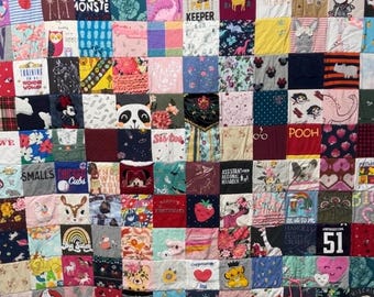 Memory Quilt: Handmade Keepsake Quilt from Baby Clothes