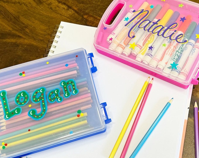 Personalized Storage Case for Art Supplies, Toys