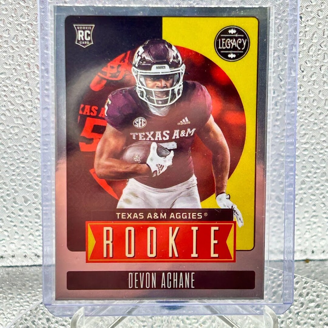 Devon Achane ROOKIE Legacy 2023 Miami Dolphins Texas A&M Etsy