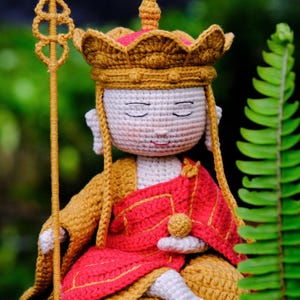Bodhisattva Amigurumi Häkelanleitung: Ksitigarbha Buddha, Zen-Meditation (PDF-Anleitung)