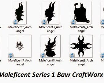 Maleficent Series Svg Cut Files For Die Cutting Machines Cricut Silhouette etc.