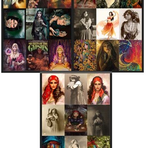 IMPRIMABLE Gypsy Ephemera Set 1 Journal Cards Collage Sheets Ephemera Junk Journals Mini Albums Scrapbooks Journals Paper Crafts Cards Etc.