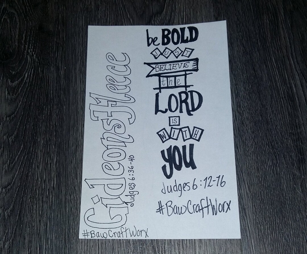 Set of 4 Judges Printable Bible Journal Templates, Margins & Tip Ins ...