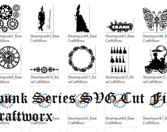 Steampunk Series Svg Cut Files For Die Cutting Machines Cricut Silhouette etc.