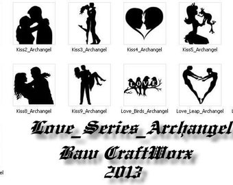 Love Series SVG Cut Files Set Svg Cut Files For Die Cutting Machines Cricut Silhouette etc.