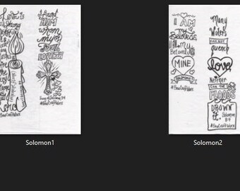 Set Of 4 Song Of Solomon Printable Bible Journal Templates, Margins & Tip Ins.