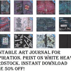 Printable Art Journal for Inspiration - Etsy